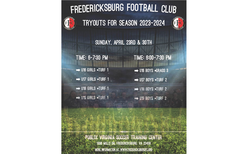 Travel Tryouts u16 to u19