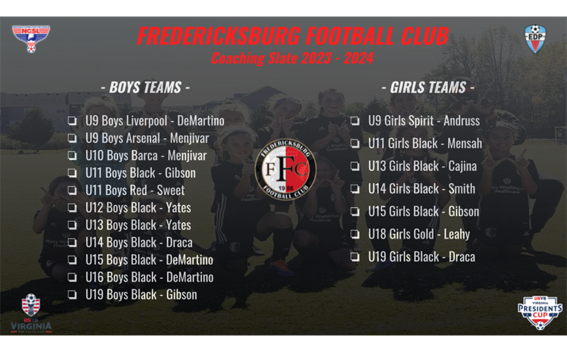 Travel Coaching Slate 2023-2024 Season