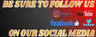 Be sure to follow our social media